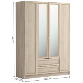 Шкаф четырехдверный Брайтон 25