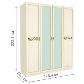 Шкаф четырехдверный Ливадия Л25