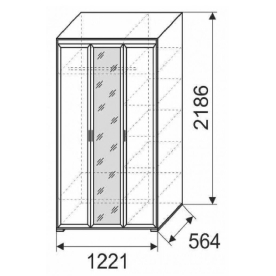 Шкаф для одежды Афродита 06