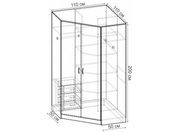 Шкаф Alisa-5 ШРУ.008.1100-01