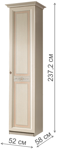 Шкаф Анна АНМ-1 правый штрих