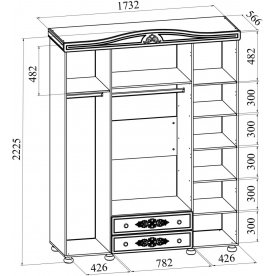 Шкаф Ассоль АС-28