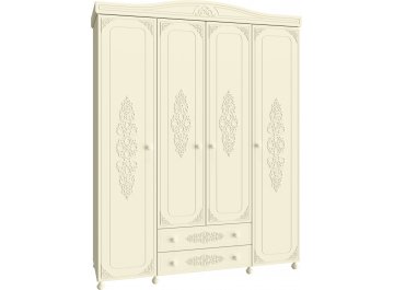 Шкаф распашной Ассоль плюс АС-28 ваниль