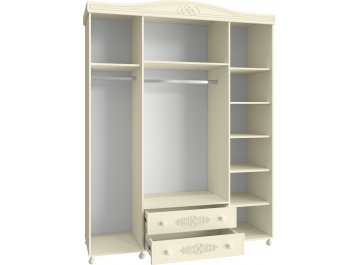 Шкаф распашной Ассоль плюс АС-28 ваниль