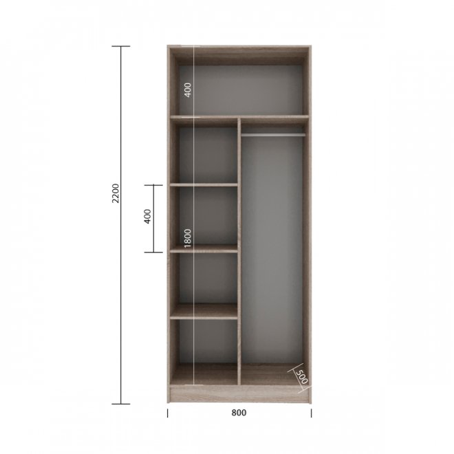 Шкаф Бостон 80 сонома