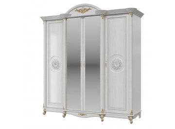 Шкаф для одежды Да Винчи 4-хдверный белый