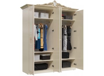 Шкаф для одежды Грация 190 слоновая кость