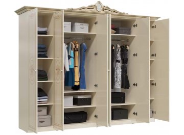 Шкаф для одежды Грация 280 слоновая кость