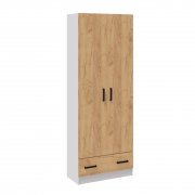 белый с тиснением «древесные поры» / дуб крафт золотой