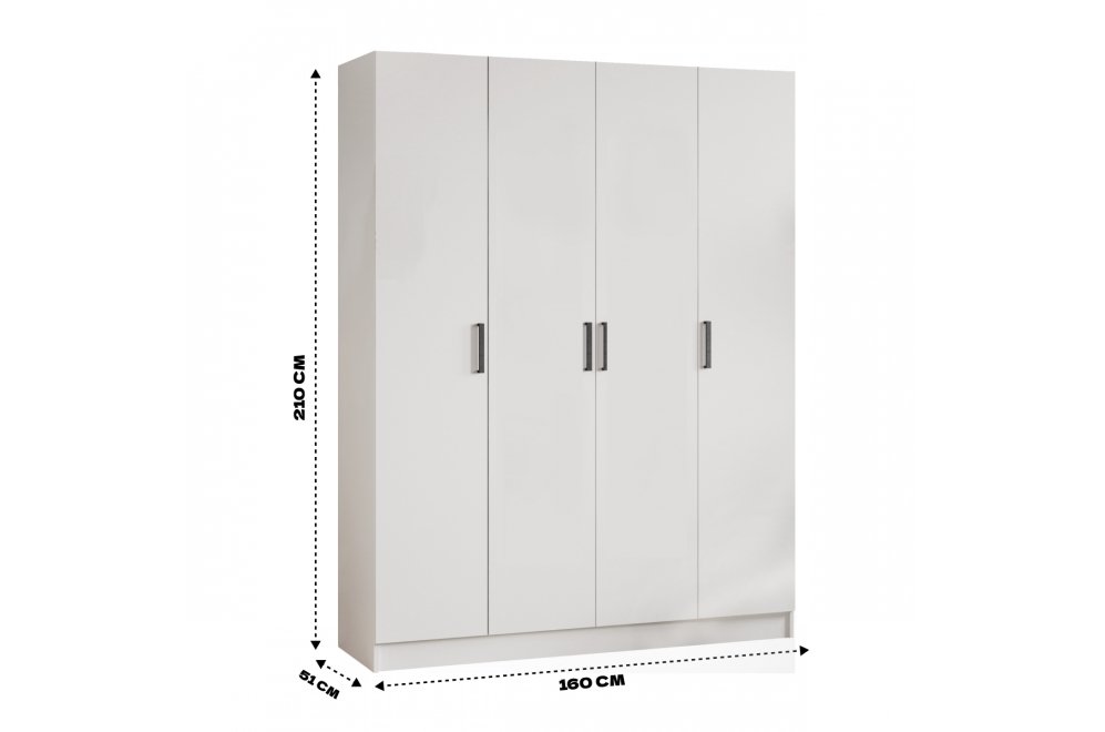 Шкаф Ларс 160 белый ЛДСП