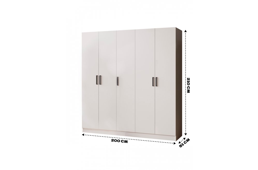 Шкаф Ларс 200 белый ЛДСП