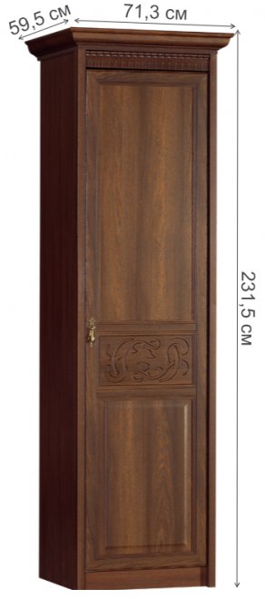 Шкаф Лючия 182 1-дверный дуб оксфорд