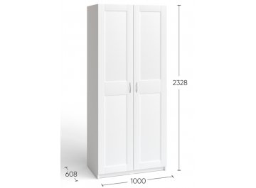 Распашной шкаф Макс двухстворчатый дуб венге