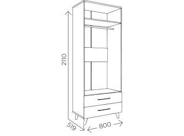 Шкаф Мариус М-01