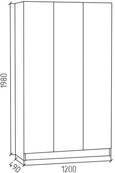 Шкаф СК3 белый