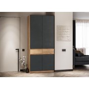 дуб крафт золотой / серый графит