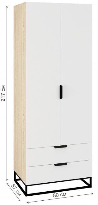 Шкаф Норд Лофт ШК2Я-800