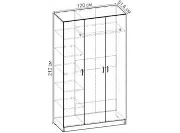 Шкаф Рио-3.1 ШР.058.1200-01