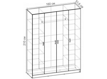 Шкаф Рио-4.1 ШР.067.1600-01