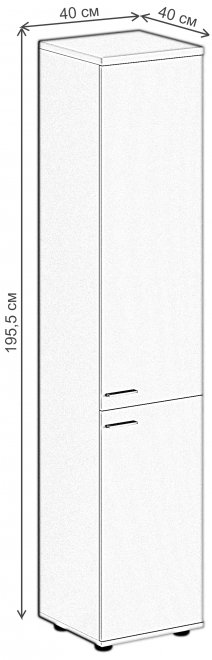Шкаф SG.802 правый дуб светлый