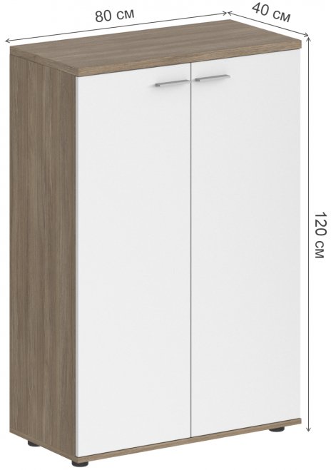 Шкаф SG.813.OD.WH дуб темный / белый