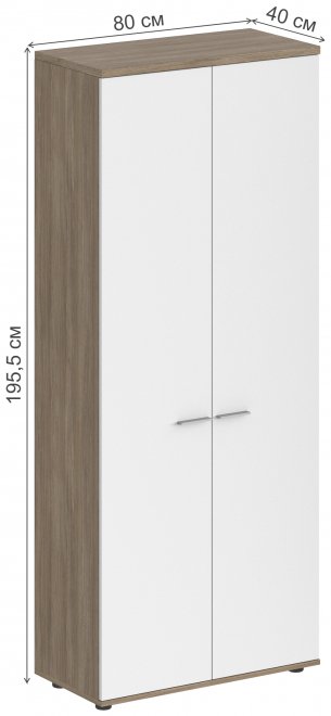 Шкаф SG.824.OD.WH дуб темный / белый