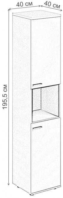 Шкаф SG.846 правый дуб светлый