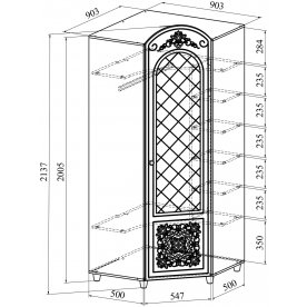 Шкаф Соня Премиум СО-33K