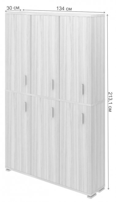 Шкаф Феланта-40-4 БЕН белый / нельсон