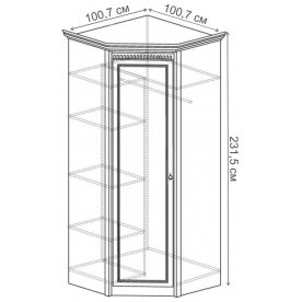 Шкаф угловой Лючия №183