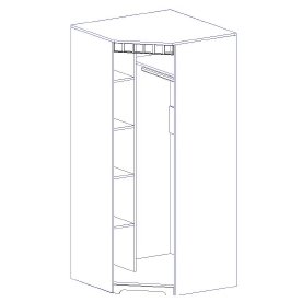 Шкаф угловой Прованс