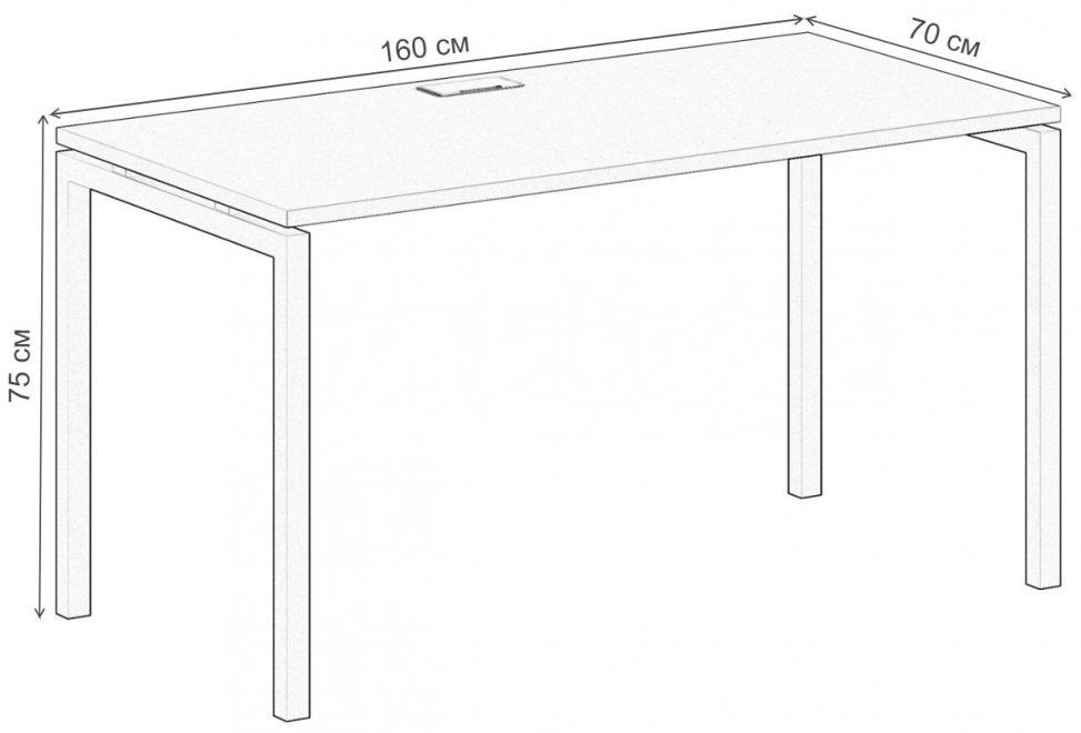 Компьютерный стол SG.206 дуб светлый / белый