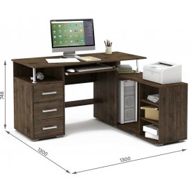 Компьютерный стол Амбер-12К