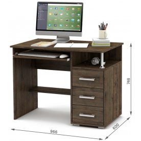 Компьютерный стол Амбер-3К