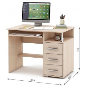 Компьютерный стол Амбер-3К