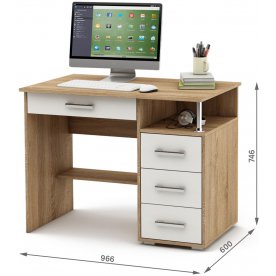 Компьютерный стол Амбер-3Я