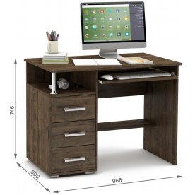 Компьютерный стол Амбер-4К