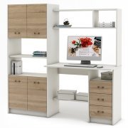 белый / дуб сонома