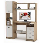 дуб сонома / белый