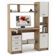 дуб сонома / белый