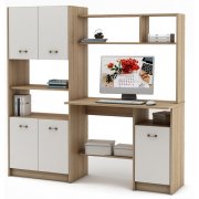 дуб сонома / белый