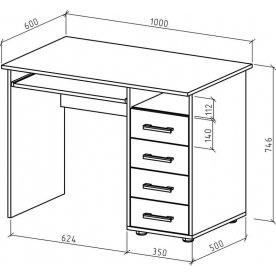 Компьютерный стол Дастин 3
