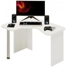 Компьютерный стол Домино Lite СКЛ-ИгрУгл120 БЕ белый левый