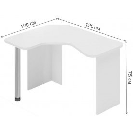 Компьютерный стол Домино Lite СКЛ-ИгрУгл120 Ш-Ч левый