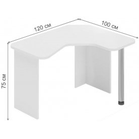 Компьютерный стол Домино Lite СКЛ-ИгрУгл120 Ш-Ч правый