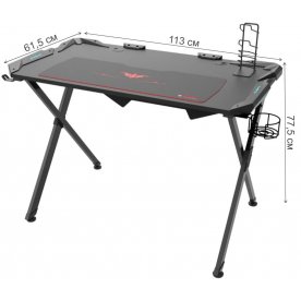 Компьютерный стол Eureka X1 S черный