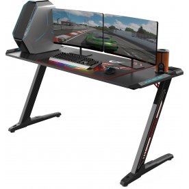 Компьютерный стол Eureka Z60 c RGB подсветкой черный