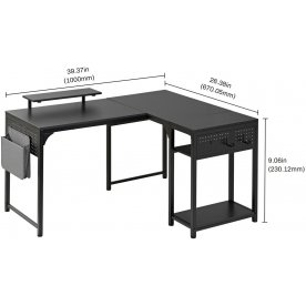 Компьютерный стол Eureka ZX-L150B-B-RU