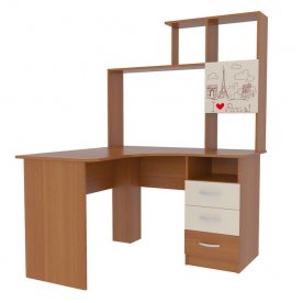 Компьютерный стол Галерея 1200 угловой (с прямой надстройкой)