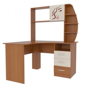 Компьютерный стол Галерея 1200 угловой (с радиусной надстройкой)